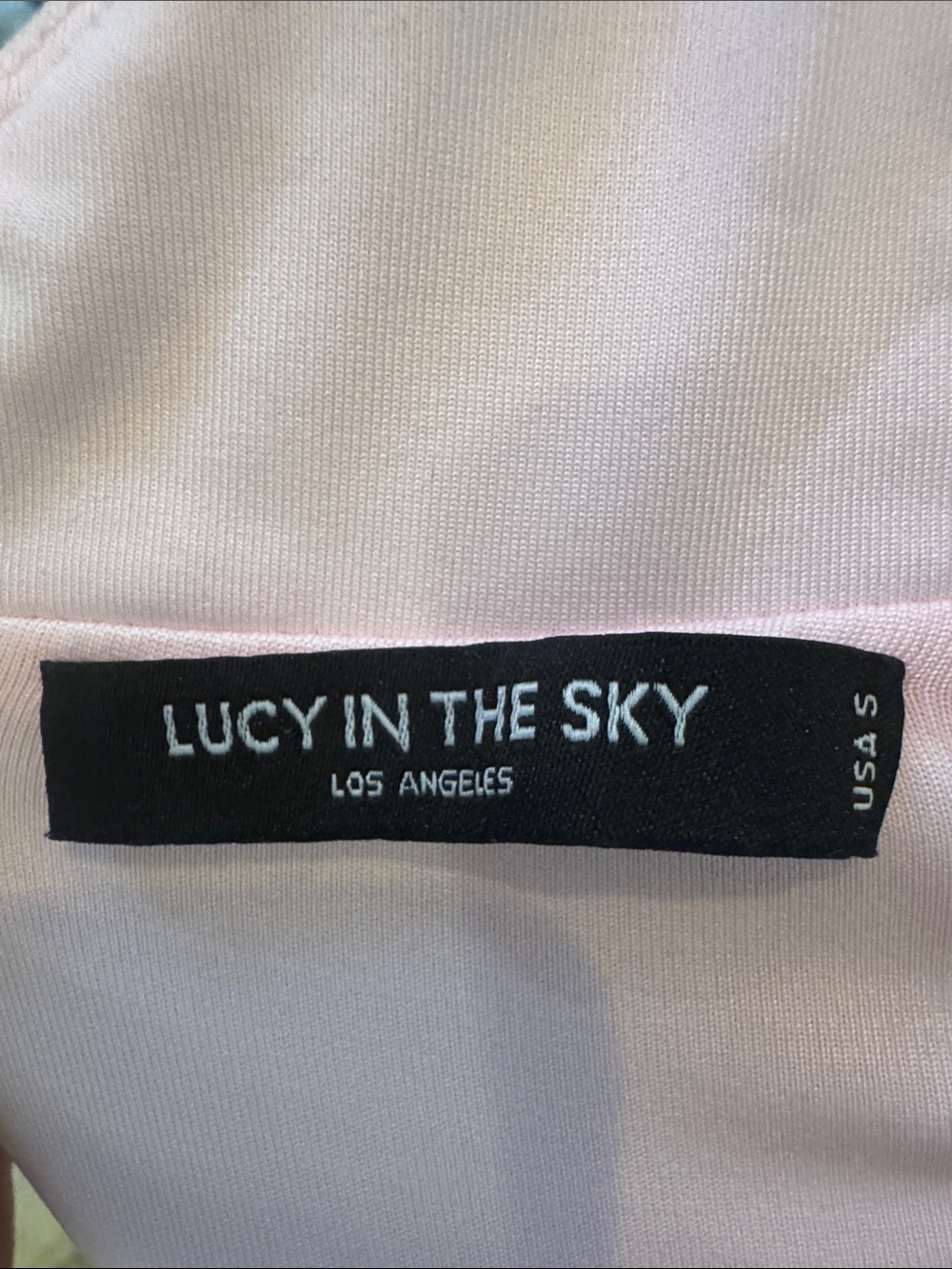 Lucy in the Sky Pale Pink Ruched Strap Maxi Dress - Picture 7 of 8